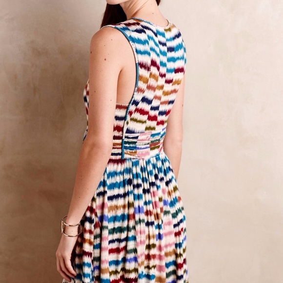 Anthropologie Maeve Cream and Multicolor Dress - Picture 5 of 7